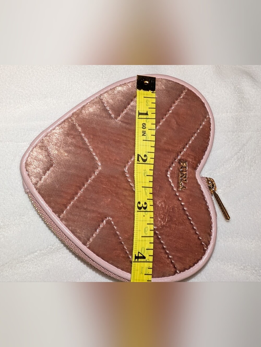Furla Fortuna Small Coin Case with Pink Trim Good Condition - Picture 7 of 8